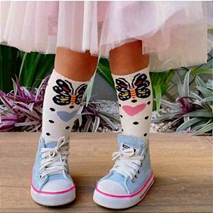 Meia Infantil Butterfly Cantarola