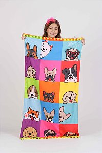Toalha Kids Cristal  Funny Dog Siri Kids