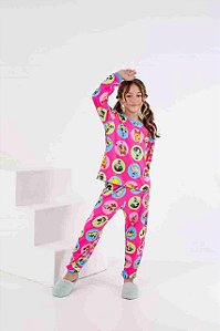 Pijama Infantil Fechado Super Poderosas
