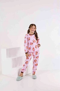 Pijama Infantil Fechado Capivara