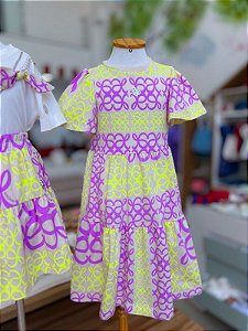 Vestido Infantil Elemental Anime