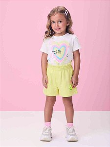 Conjunto Infantil Coração Flecha Momi