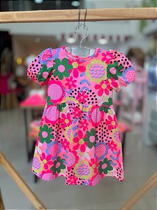 Vestido Infantil Floral Colors Bimbi