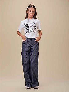 T-shirt Teen Cropped Mickey  Off I Am