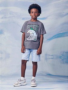 T-shirt Infantil Surf Skate Cinza Youccie