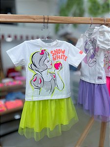 Conjunto Infantil Branca De Neve Bimbi