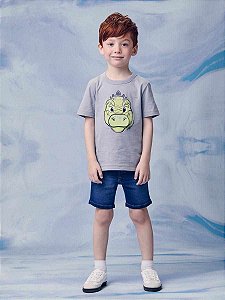 Bermuda Curta Infantil Jeans Youccie