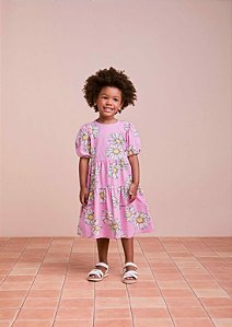 Vestido Infantil Margaridas Anime