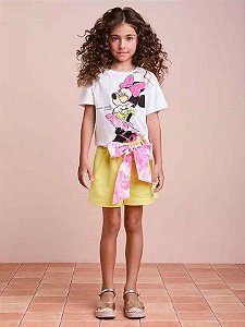 Conjunto Infantil Minnie Faixa Anime
