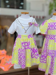 Conjunto Infantil Colar Elemental Anime