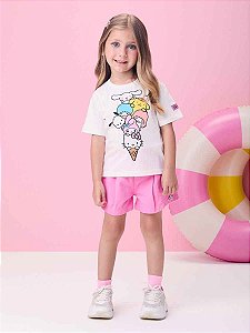 Blusa Infantil Hello Kitty Friends Momi