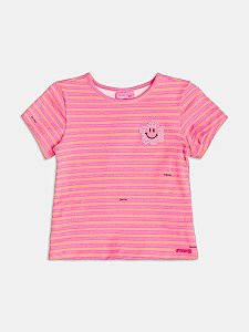 Blusa Infantil Neon Listras Momi