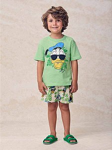 T-shirt Infantil Pato Donald Verde Youccie