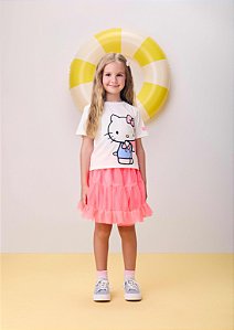 Blusa Infantil Hello Kitty Com Strass Momi