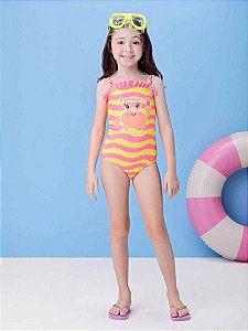 Maio Siri Infantil Babadinho Rosa Fluor Momi