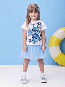 Conjunto Infantil Stitcht Com Saia Momi
