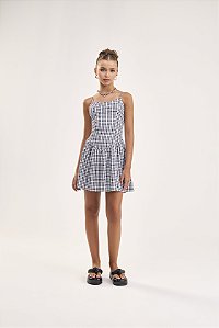 Vestido Mila P&b Quadriculado Bobbyluu