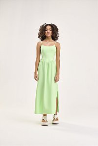 Vestido Cris Verde Pistache Bobbyluu