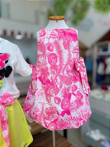 Vestido Infantil Balone Frutas Hachuradas Anime