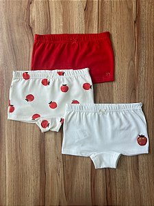 Kit Calcinha Infantil Maças Nini Bambini