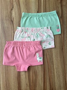 Kit Calcinha Infantil Lhama Nini Bambini