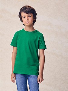 T-shirt Infantil Essencial Verde Puro