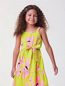 Vestido Infantil Borboletas Bimbi