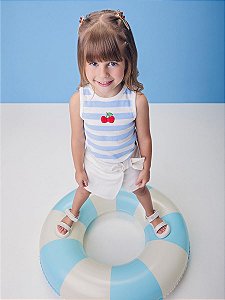 Regata Infantil Listrada Azul Momi