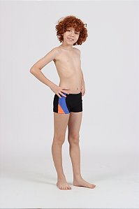 Sunga Kids Arthur Preto Listras Lateral