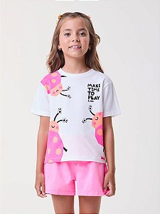 Blusa Infantil Make Time To Play Bimbi