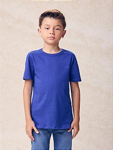Camiseta Infantil Basica Azul Royal Youccie