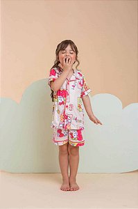 Pijama Americano Infantil Hello Kitty
