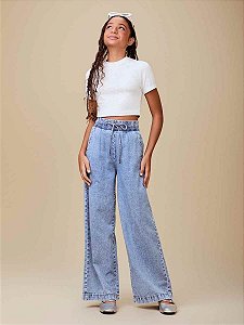 Calça Wide Jeans Shine I Am