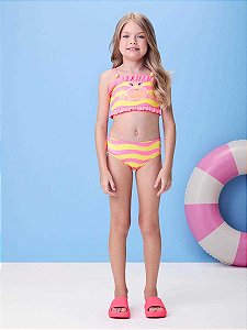 Biquini Infantil Siri Babadinho Rosa Momi