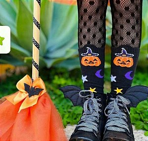 Meia 3/4 Magic Pumpkin Cantarola