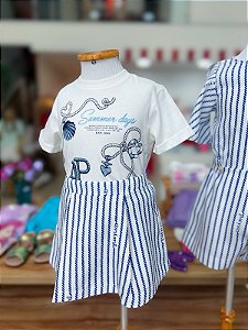 Conjunto Infantil Listra De Giz Anime