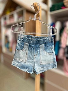 Short Infantil Jeans Skinny Momi