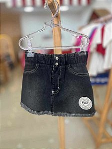 Saia Jeans Infantil Black Anime