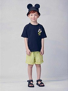 Bermuda Infantil De Sarja Verde Melao Youccie