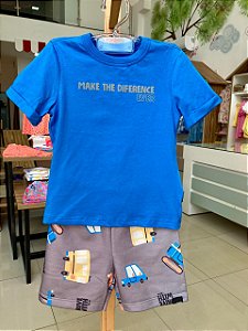 Conjunto Infantil Azul Maquinas Bimbi