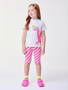 Conjunto Infantil Dino Rosa Bimbi