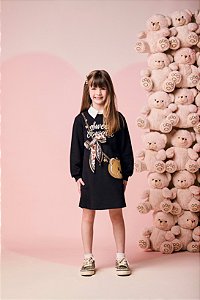 Vestido Infantil Lenco Animal Print Momi