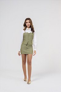 Conjunto Teen Verde Com Shorts Bobbyluu