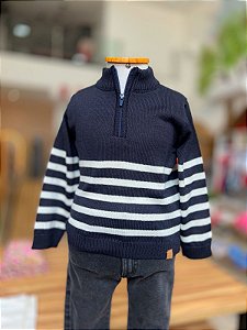 Casaco Tricot Listras Nini Bambine