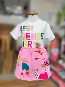 Conjunto Infantil Best Friends Cachorrinhos Bimbi