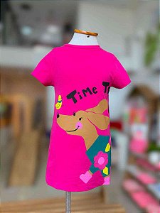 Vestido Infantil Cão Time To Pink Bimbi