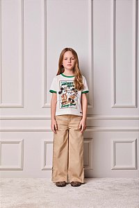 Blusa Infantil Mickey E Minnie Vivo Verde Animne