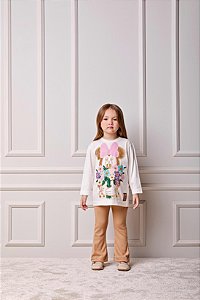 Conjunto Infantil Minnie Flores Anime