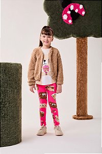 Jaqueta Infantil Peluciada Bege Bimbi