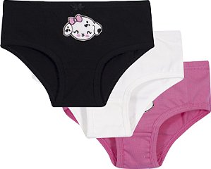 Kit Calcinha Infantil Pets Nini Bambine